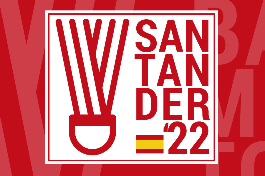 Imagen corporativa de los Campeonatos del Mundo de Bándmiton Júnior Santander 2022